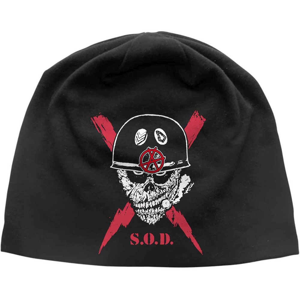 Stormtroopers Of Death - Scrawled Lightning JD Print Beanie Muts - Zwart
